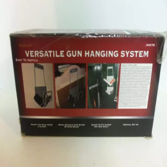 NEW Hyskore Versatile Gun Hanging System Long Gun Handgun Gun Storage Rack Gray