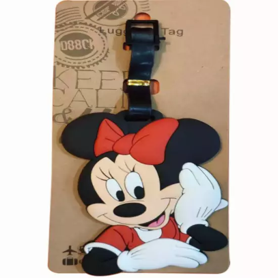 New Disney Minnie Mouse PVC Travel Baggage Backpack Suitcase Luggage Tags -1