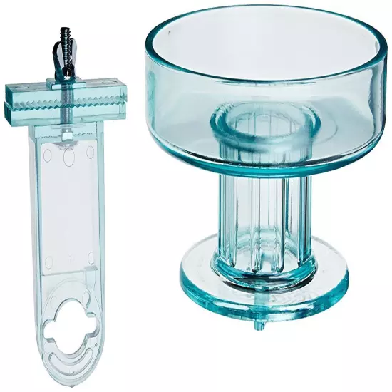 Lixit Quick Lock Bird Bath Aqua Translucent Fits All Wire Cages