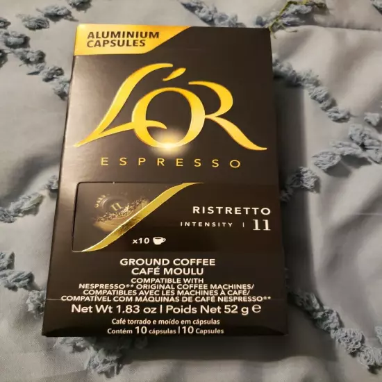 LOR Espresso Ristretto Coffee Capsules 70 Pods Nespresso Original Comp BB 5/24