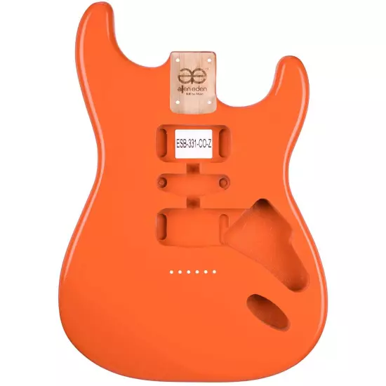 AE Guitars® S-Style Paulownia Replacement Guitar Body Capri Orange