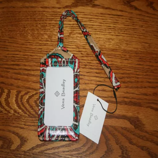 Vera Bradley LUGGAGE TAG laminated travel suitcase ID case gift card holder NEW