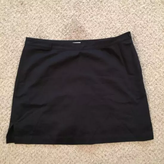 Liz Golf Skort Size 12 Short A-Line Pockets Black