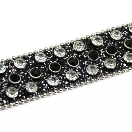 Y2k Cowboy Crystal Fashion Diamond Studded Belt Rhinestones Belt For Jean Belts