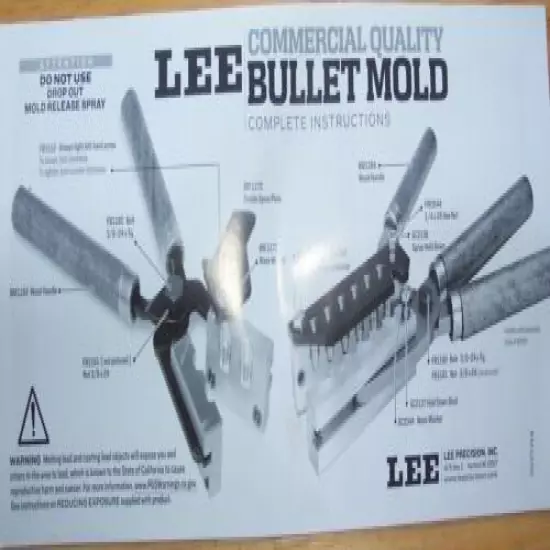 LEE 459-500-3R .459 DIAMETER 500 GRAIN BULLET MOULD MOLD 90577 45-70