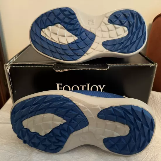 Foot Joy Men's Flex XP Mesh Golf Shoes Blue 56252 Size 7.5 Medium