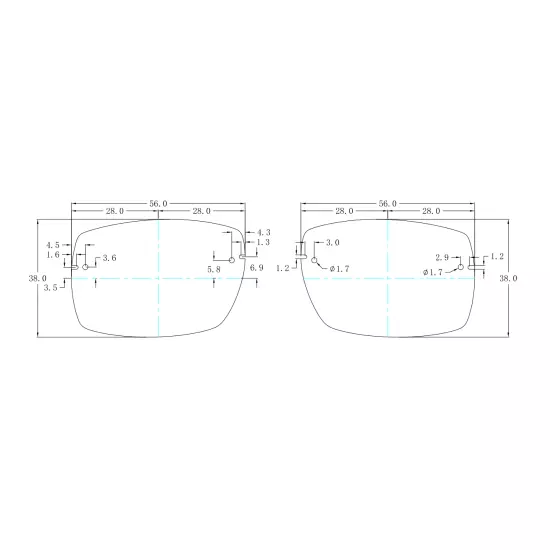 Cartier Custom Captiva Cut Replacement Lenses for C Decor, Wood, Horn Sunglasses