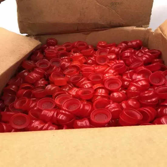 Michigan Tube HP-6 3/4" Red Rubber End Caps/Plugs -NIB of Approx. 2500