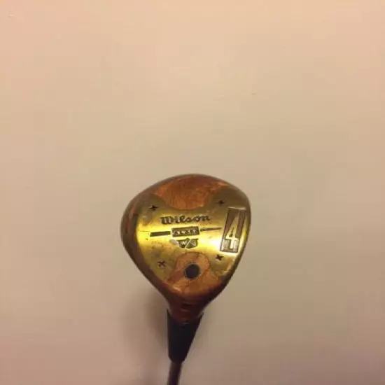 Vintage Wilson Staff AL353 #4 Persimmon Fairway Wood WRH Ladies Flex Steel Shaft