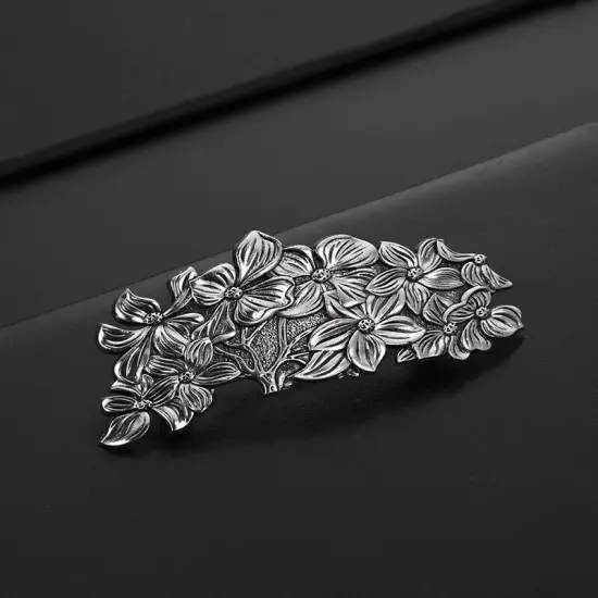 Amaxer French Flower Blossom Vintage Metal Barrette Hair Clip Styling Accessory