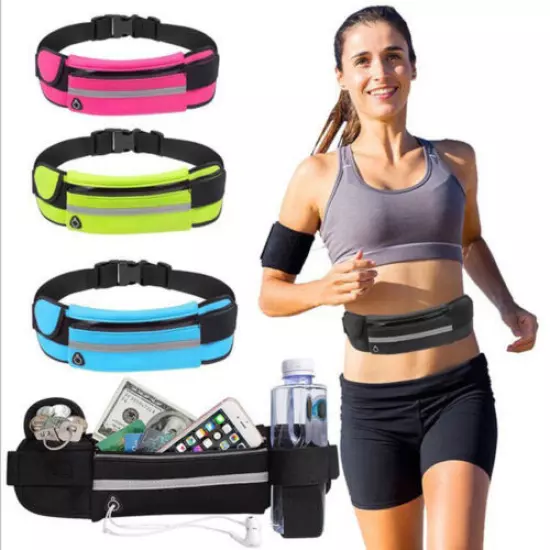 Running Pouch Belt Waist Pack Bag Money Cellphone Holder Cases Bag For Running 