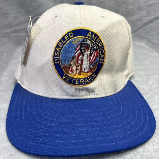 Vtg New DAV Disabled American Veterans Blue Adj Cap Hat Baseball US Military