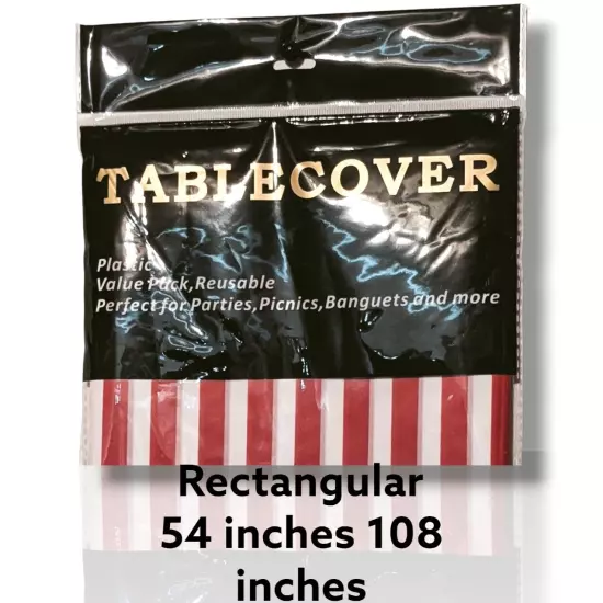 Pack Of 6 TABLECOVER's Value Pack, Reusable Perfect for Parties, Picnics. NS-3 