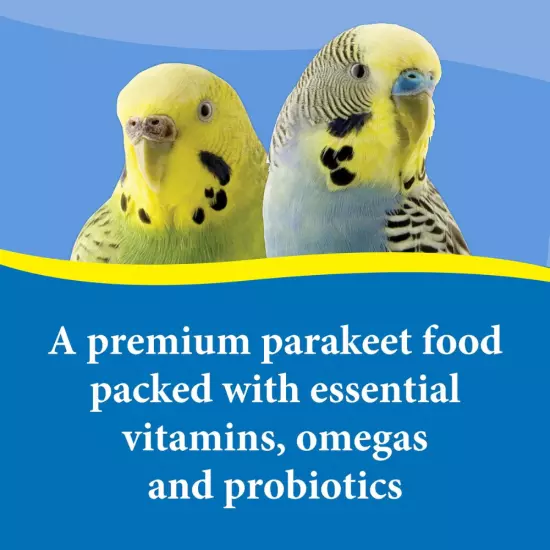 3-D Pet Products Premium Parakeet Food, with Probiotics, 5.0 lb. Stay Fresh Jar.