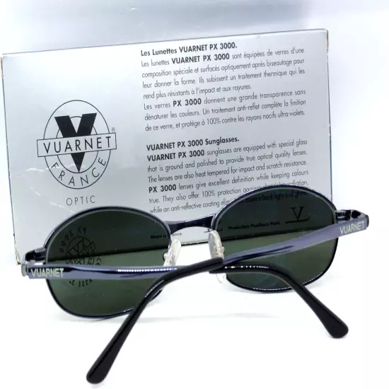 VUARNET 704 3704 GREY VINTAGE SUNGLASSES 90S PX 3000 FRANCE NEW IN BOX