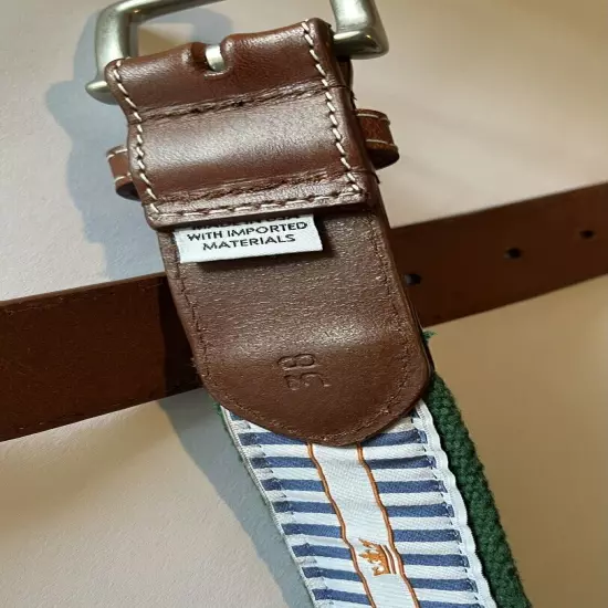 PETER MILLAR- Woven/Embroidered Golf Belt-38-Las Campanas-Sante Fe NM Course