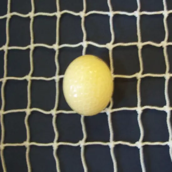 70' x 10' WHITE SQUARE MESH NYLON 3/4" - #21 GOLF IMPACT NET 225 lb. test