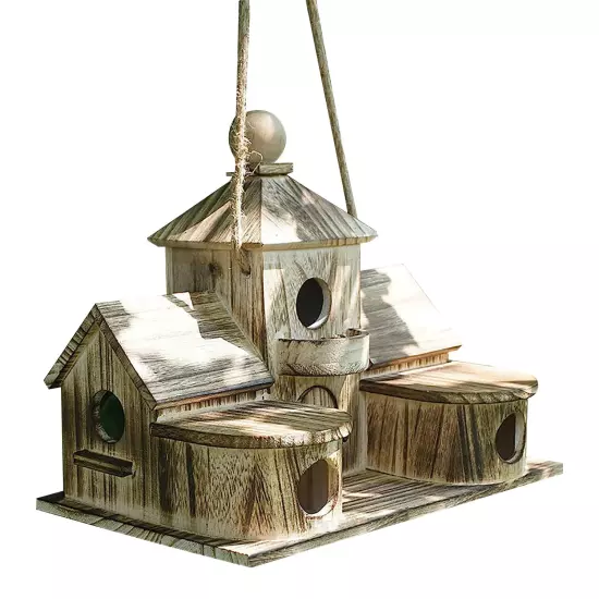 Stylish Solid Wood Outdoor Bird Cage - Spacious Villa with Warm Insulation for P