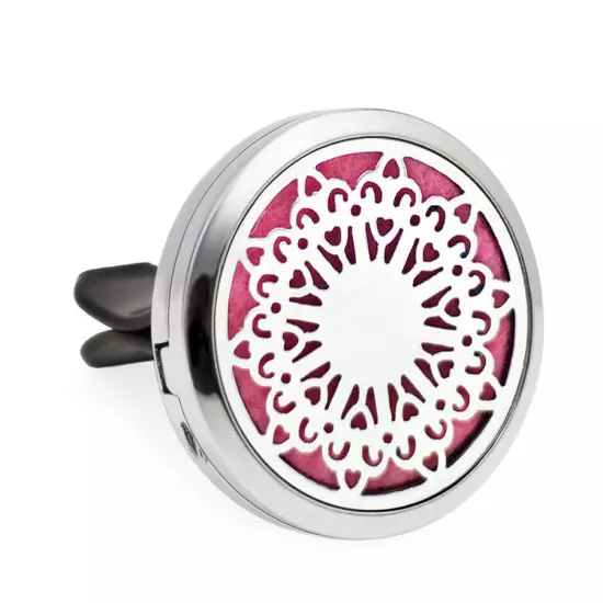 Car Diffuser Vent Clip Air Freshener Essential Oil Aroma diffuser Locket 10Pads 