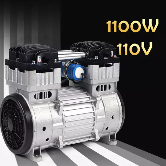 Industrial Vacuum Pump Oilless Vacuum Pump Oil Free Piston Vacuum Pump 1100W