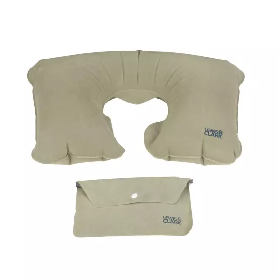 Lewis N. Clark The Original Inflatable Neck Pillow - Grey