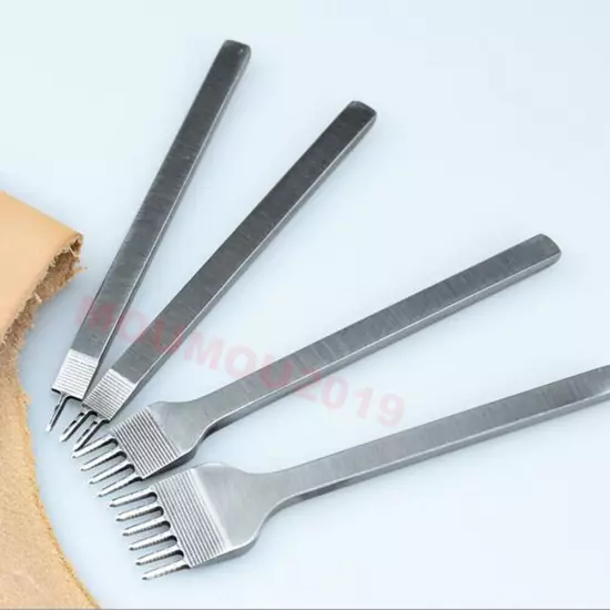 Leather Craft Tools Hole Chisel Graving Stitching Punches Tool Set 3, 4, 5, 6MM