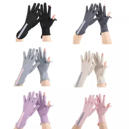 Hot Day Sunproof Gloves Skin Friendly Cooling Gloves for Teens Cycling Fishing