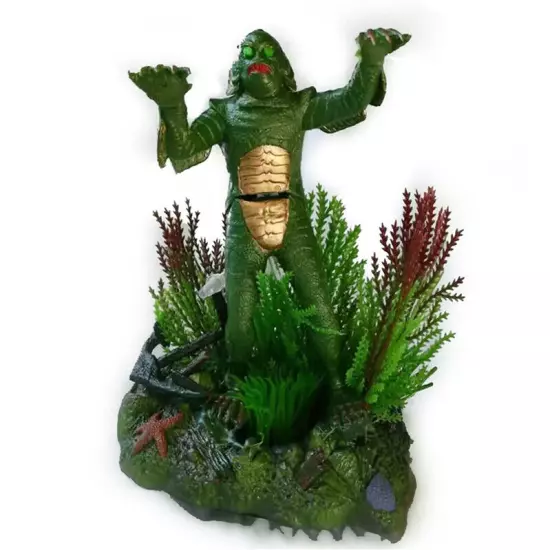 Aquarium Fish Tank Decorations 7" The Creature From Black Lagoon Sea Monster