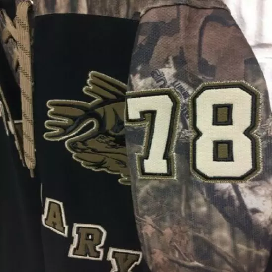 Legendary Whitetails Camo Hockey Jersey Hunting Sewn Stitched Medium camouflage