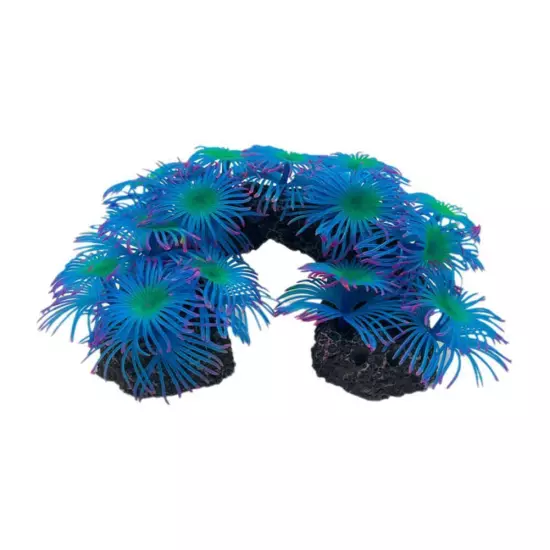 Artificial Silicone Coral Reef Aquarium Fish Tank Ornaments Landscapi