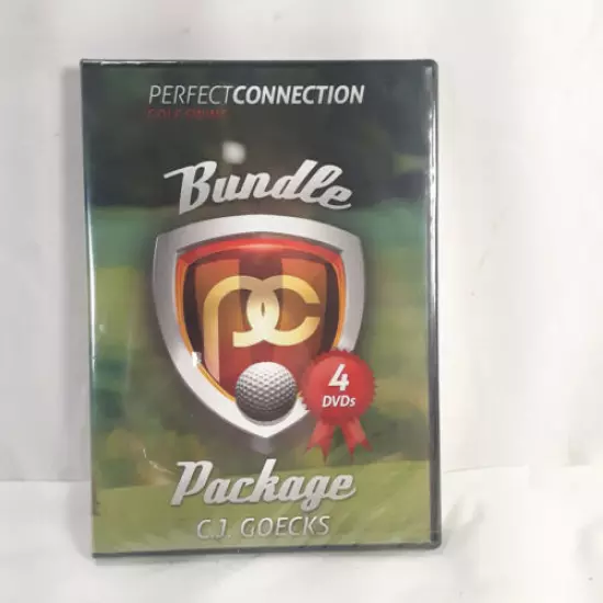 Lot of 3 Golf DVDs Golf Levels 2 & 3 & Perfect Connection Swing 4 DVD Package