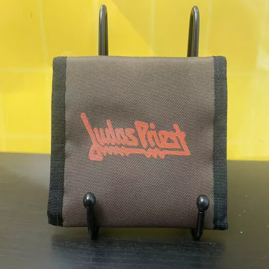 Original 1980s JUDAS PRIEST Nylon wallet by Champ Heavy Metal Rock and Roll Band