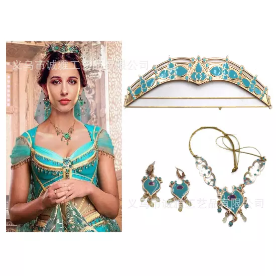 Princess Jasmine Headband Accessories Hair Band Headwear crown cosplay party new