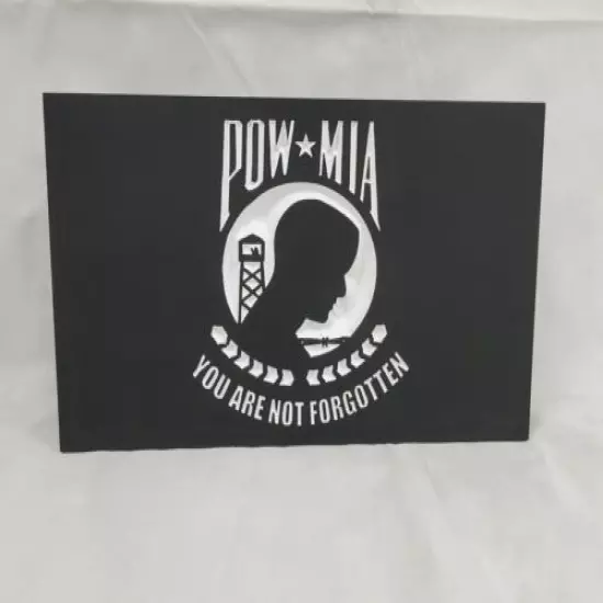 19" POW MIA Flag handgun concealment cabinet hidden gun storage safe