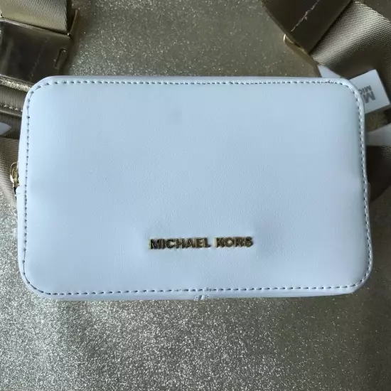 Michael Kors white leather belt bag Sling pack Size : S/M NWT