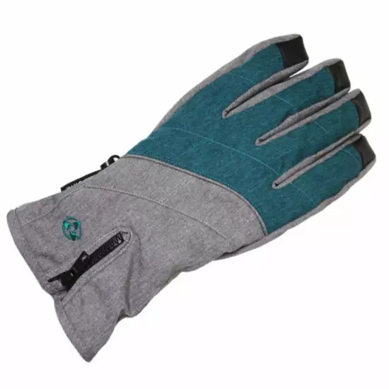 Gloves Lg - Teal & Gray Women's Thinsulate 80g Turbine NWT /