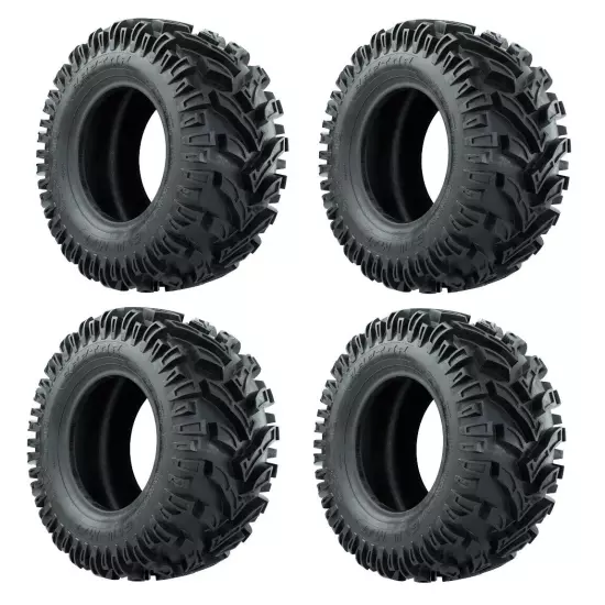 Set of 4 Golf Cart 23x10-12 GTW Raptor Mud Tires for Lifted Carts