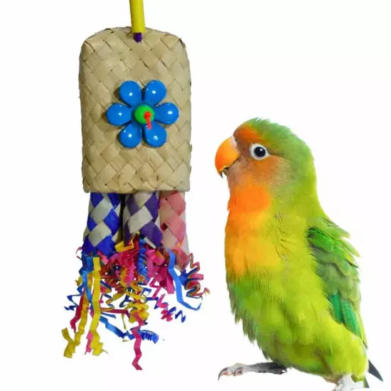 Pocket Rocket Bird Toy Small Size Bird Toy Foraging Bird Toy Shreddable Bird Toy