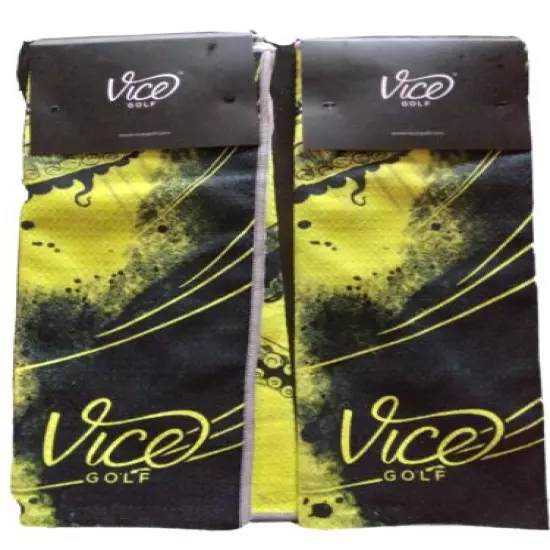 Vice Shine Microfiber Golf Towel Neon Lime