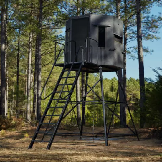 Raptor Hunting Blinds and Towers - All Aluminum Bed Liner Coating - Deer Hunting