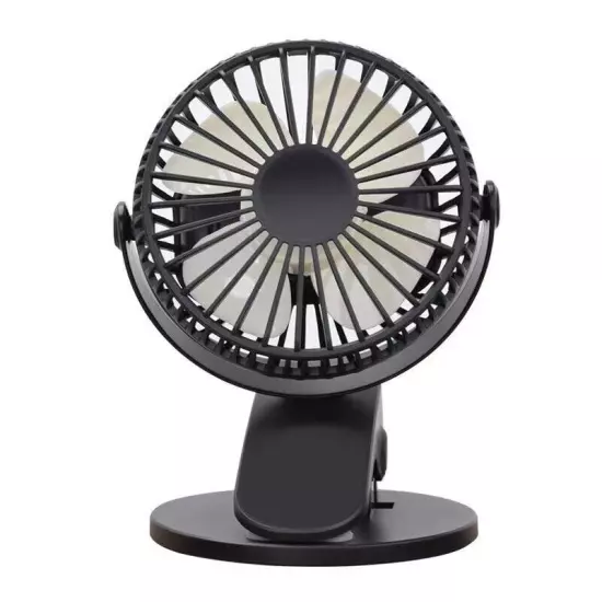 Clip On Fan Low Noise Desktop Fan Plug In 3 Speed 3 Blades for Tent Dorm Office