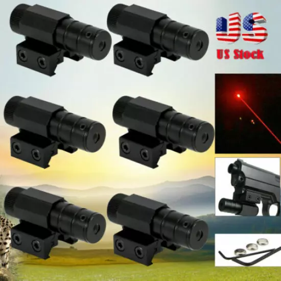 1-6x Tactical Red Laser Beam Dot Sight Scope For Gun Rail Pistol Weaver 11/20mm