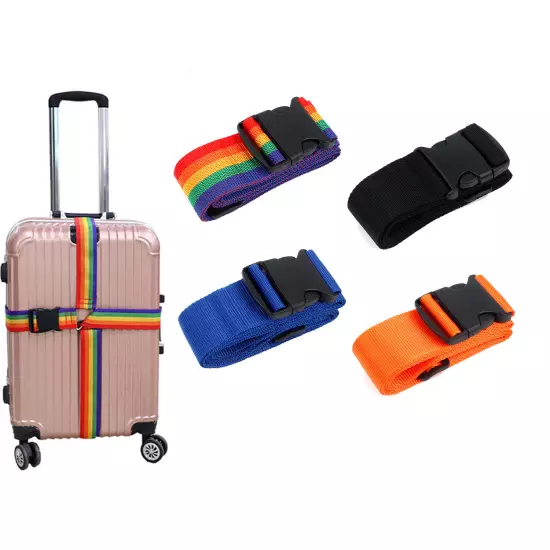 Packing Cross Heavy Adjustable Strap Suitcase Belt Luggage Long Travel Duty KIT