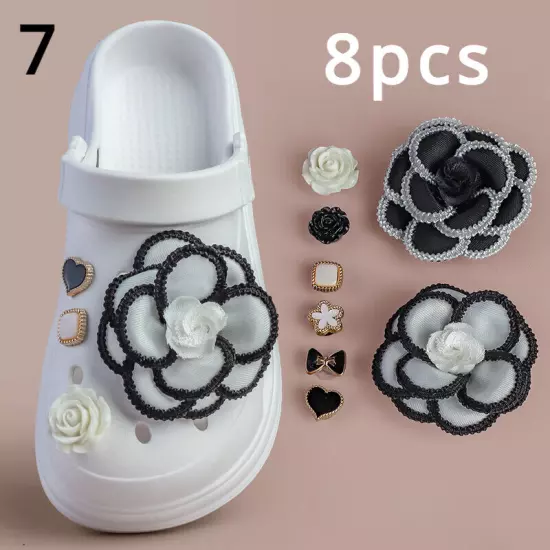 Pearl Shoes Flower Buckle for Crocs Shoes Accessories Detachable DIY Decoration