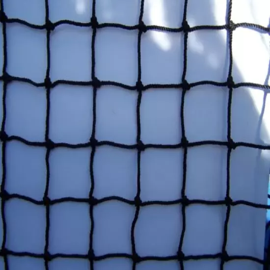 BASEBALL NET - 10 x 40 - SOFTBALL LACROSSE NETTING 3 mm BLACK SQUARE 24 hr SHIP