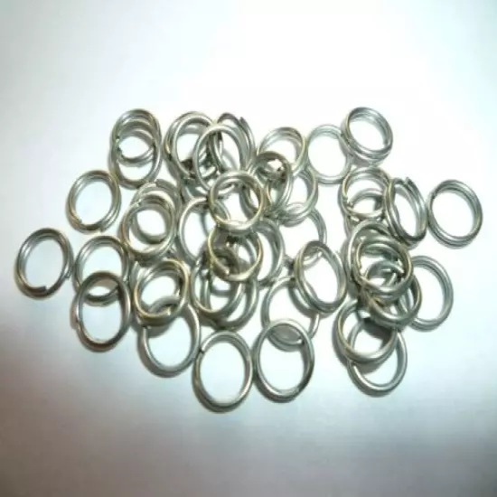 STAINLESS STEEL SPLIT RINGS FOR FISHING LURES (YOUR CHOICE OF SIZE & QUANTITY)