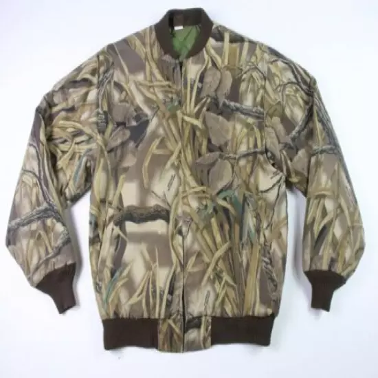 Vintage Ranger Camo Cotton Hunting Jacket With Pockets Medium M