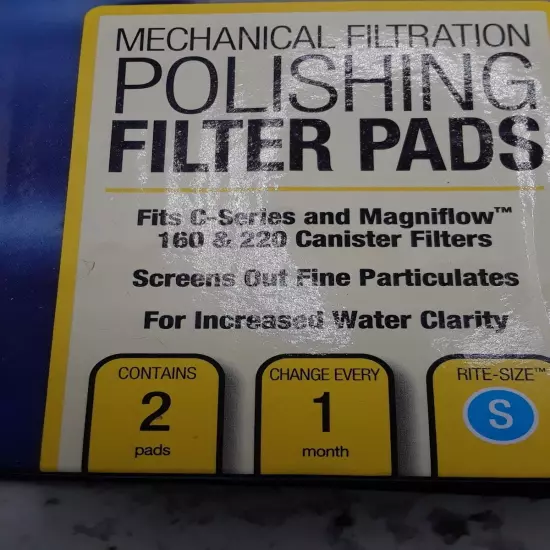 Marineland 160-220 Magniflow C-Series Polishing Pads Rite 2 Pak New Small