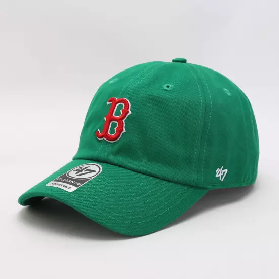 Boston Red Sox Hat 47 Brand Clean Up Shamrock Baseball hat Snapback Cotton Cap