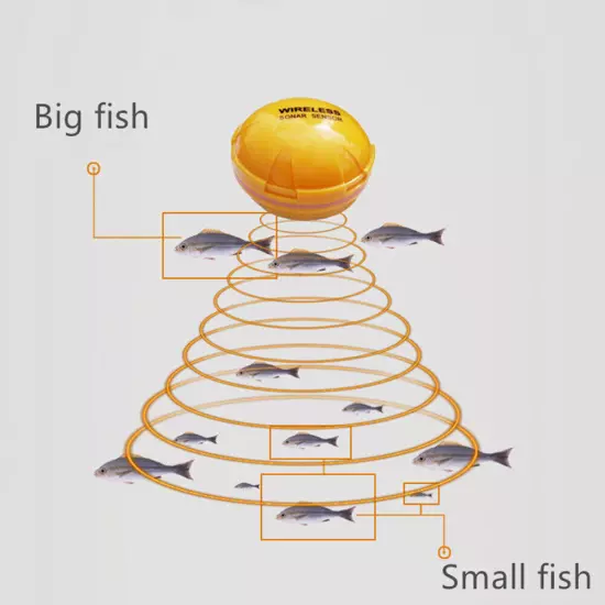 Smart Wireless Fish Finder Remote Sonar Sensor Fishing Detector Phone Visual 